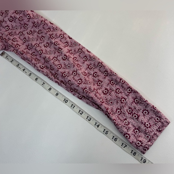 J. Crew 100% Indian Cotton Floral Pin Tuck Ruffle Blouse Womens Medium - Picture 11 of 16